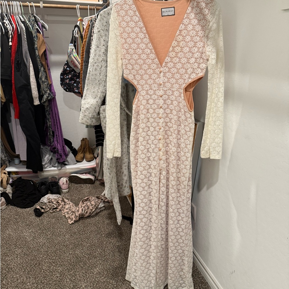 Elegant Long Sleeve Floral Dress